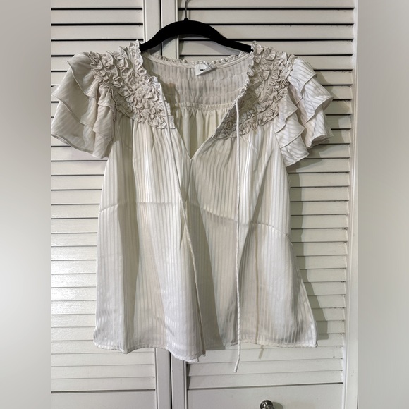 ASTR the Label Lyssa Jacket in Blue & Taupe Silver Sz S.   NWOT - Picture 9 of 9